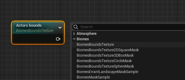 Biomes Bounds Texture Node