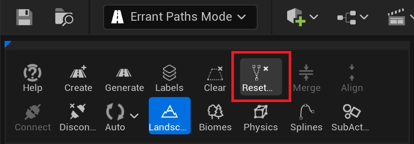 Reset PathSplines